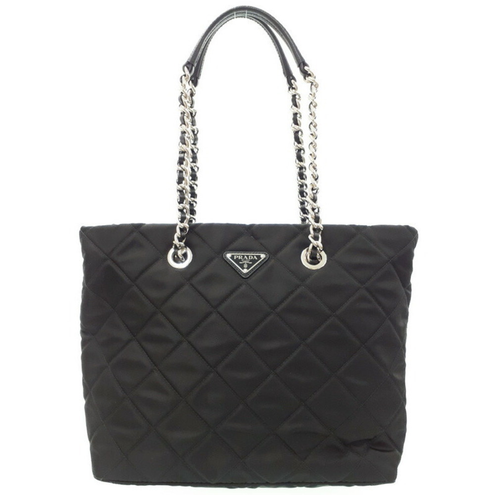 Prada Shoulder Quilted Bag Chain Black - Picture 2 of 9